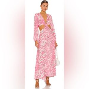 NWOT RESA Noelle Dress Pink Maxi XS